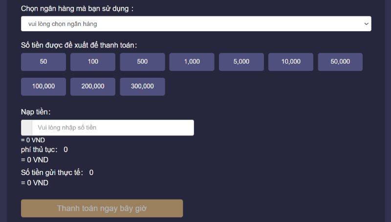 Nạp rút tiền 2 rút tiền pq88